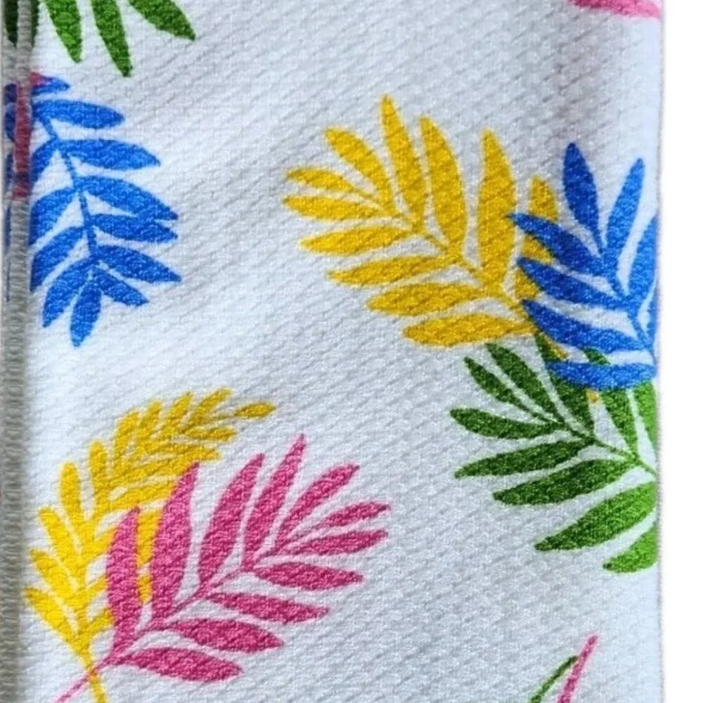 Kate Spade New York Colorful Leaf Design Kitchen Towels Set Of 2 NWT